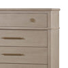 Kaili Tall Dresser Chest with 5 Drawers | Chai Brown Oak-Rubberwood