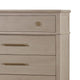 Kaili Tall Dresser Chest with 5 Drawers | Chai Brown Oak-Rubberwood