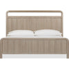 Kaili Queen Slatted Platform Bed with Shiplap Panels | Brown Solid Wood