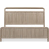 Kaili Queen Slatted Platform Bed with Shiplap Panels | Brown Solid Wood