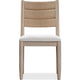 Rocky Dining Chair with Linen Seat | Danish Cord Back | Chai Brown Wood