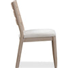 Rocky Dining Chair with Linen Seat | Danish Cord Back | Chai Brown Wood
