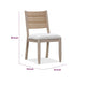 Rocky Dining Chair with Linen Seat | Danish Cord Back | Chai Brown Wood