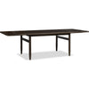 Rocky Dining Table | Double Extension Leaf | Yin Black Solid Wood 78-106"