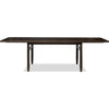 Rocky Dining Table | Double Extension Leaf | Yin Black Solid Wood 78-106"