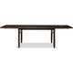 Rocky Dining Table | Double Extension Leaf | Yin Black Solid Wood 78-106"