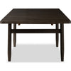 Rocky Dining Table | Double Extension Leaf | Yin Black Solid Wood 78-106"