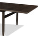 Rocky Dining Table | Double Extension Leaf | Yin Black Solid Wood 78-106"