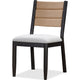 Rocky Dining Chair with Linen Seat | Danish Cord Back | Yin Black Wood