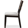 Rocky Dining Chair with Linen Seat | Danish Cord Back | Yin Black Wood