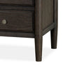 Rocky Nightst& with Cord Management | 3 Drawers | Yin Black Oak-Rubberwood