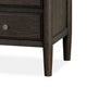 Rocky Nightst& with Cord Management | 3 Drawers | Yin Black Oak-Rubberwood