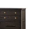 Rocky Wide Dresser with 8 Drawers | Yin Black Solid Wood