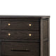 Rocky Wide Dresser with 8 Drawers | Yin Black Solid Wood