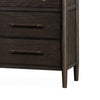 Rocky Wide Dresser with 8 Drawers | Yin Black Solid Wood