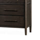 Rocky Wide Dresser with 8 Drawers | Yin Black Solid Wood