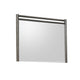 Rocky Wall or Dresser Mirror | Beveled Glass | Yin Black Rubberwood 38x45