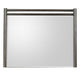 Rocky Wall or Dresser Mirror | Beveled Glass | Yin Black Rubberwood 38x45