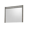 Rocky Wall or Dresser Mirror | Beveled Glass | Yin Black Rubberwood 38x45