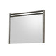 Rocky Wall or Dresser Mirror | Beveled Glass | Yin Black Rubberwood 38x45