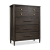 Rocky Tall Dresser Chest with 8 Drawers | Yin Black Solid Wood
