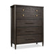 Rocky Tall Dresser Chest with 8 Drawers | Yin Black Solid Wood