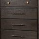 Rocky Tall Dresser Chest with 8 Drawers | Yin Black Solid Wood