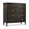 Rocky Small Dresser Chest with 8 Drawers | Yin Black Solid Wood