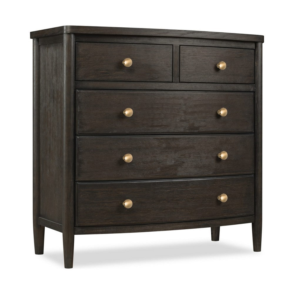 Rocky Small Dresser Chest with 8 Drawers | Yin Black Solid Wood