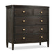 Rocky Small Dresser Chest with 8 Drawers | Yin Black Solid Wood