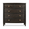 Rocky Small Dresser Chest with 8 Drawers | Yin Black Solid Wood