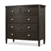 Rocky Small Dresser Chest with 8 Drawers | Yin Black Solid Wood