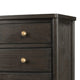 Rocky Small Dresser Chest with 8 Drawers | Yin Black Solid Wood