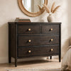 Rocky Small Dresser Chest with 8 Drawers | Yin Black Solid Wood
