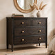 Rocky Small Dresser Chest with 8 Drawers | Yin Black Solid Wood