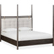 Rocky Queen-Size Poster Bed | Tall Frame | Yin Black | Turtle Dove Linen