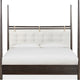 Rocky Queen-Size Poster Bed | Tall Frame | Yin Black | Turtle Dove Linen