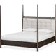 Rocky Queen-Size Poster Bed | Tall Frame | Yin Black | Turtle Dove Linen