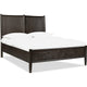 Rocky Queen-Size Platform Bed | Bentwood Panels | Yin Black Solid Wood