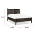 Rocky Queen-Size Platform Bed | Bentwood Panels | Yin Black Solid Wood
