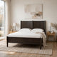 Rocky Queen-Size Platform Bed | Bentwood Panels | Yin Black Solid Wood