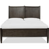 Rocky King-Size Platform Bed | Bentwood Panels | Yin Black Solid Wood