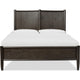 Rocky King-Size Platform Bed | Bentwood Panels | Yin Black Solid Wood