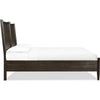 Rocky King-Size Platform Bed | Bentwood Panels | Yin Black Solid Wood
