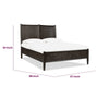 Rocky King-Size Platform Bed | Bentwood Panels | Yin Black Solid Wood