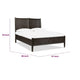 Rocky King-Size Platform Bed | Bentwood Panels | Yin Black Solid Wood
