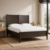 Rocky King-Size Platform Bed | Bentwood Panels | Yin Black Solid Wood
