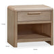 Fiona Nightst& with 1 Drawer & Open Shelf | Ginger Solid Wood