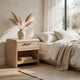Fiona Nightst& with 1 Drawer & Open Shelf | Ginger Solid Wood