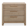 Fiona Nightst& with Cord Management | 3 Drawers | Ginger Solid Wood